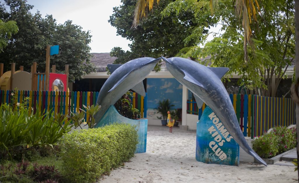 Entrance to Koamas Kids Club at Furaveri Maldives