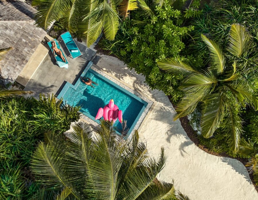 Sunset Beach Pool Villa with Swirl Pool at Kandima Maldives